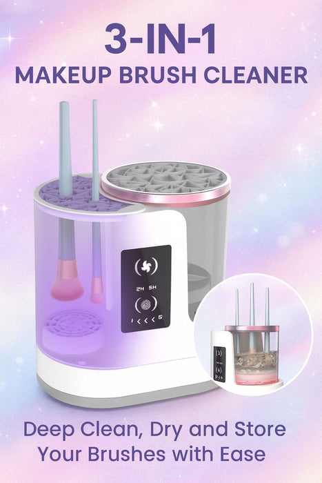 3 in 1 makeup brush cleaner